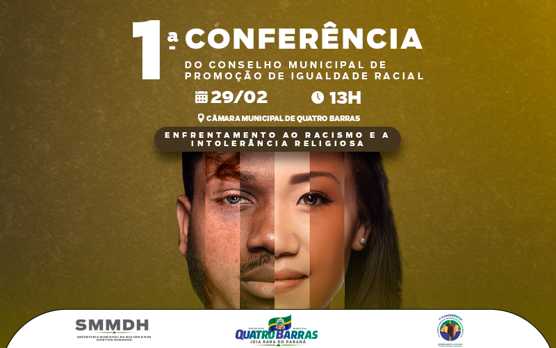 Quatro Barras promove primeira Conferência do Conselho Municipal de Promoção de Igualdade Racial