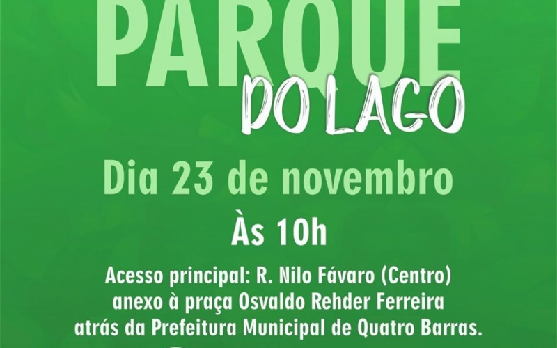 Inauguração Parque do Lago
