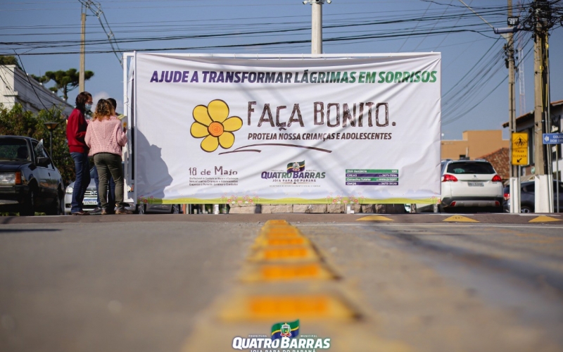 18 de maio: Quatro Barras faz mobilização contra o abuso e a exploração sexual de crianças e adolescentes