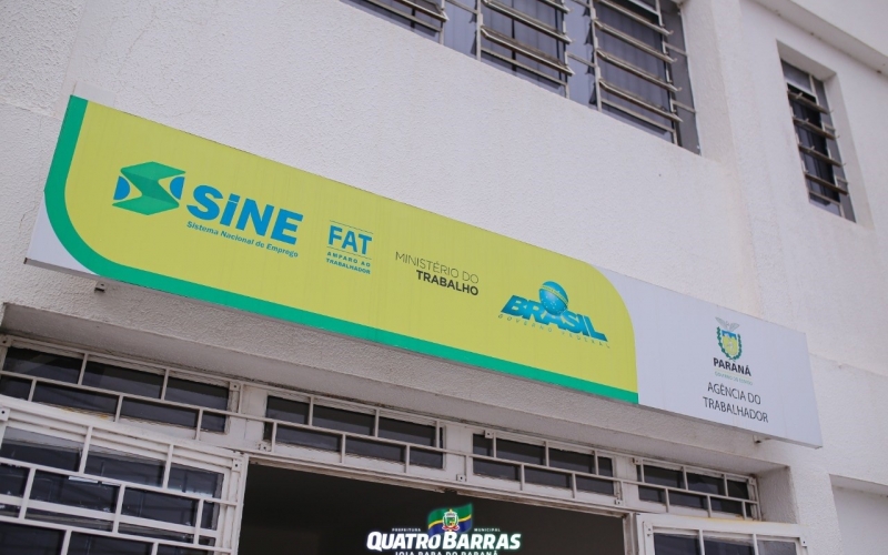 Agência do Trabalhador de Quatro Barras oferta mais de 200 vagas de emprego 