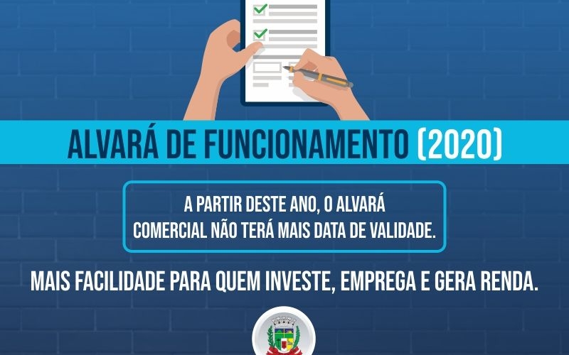 A partir de 2020, alvará comercial não terá mais data de validade 