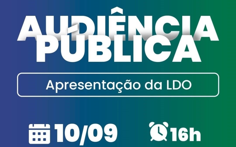 Quatro Barras realiza Audiência da LDO nesta quinta-feira (10) 