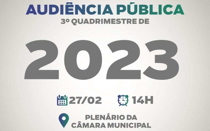 Prefeitura realiza nesta terça-feira as audiências públicas para prestação de contas do 3º quadrimestre