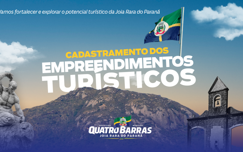 Prefeitura de Quatro Barras abre atualização de cadastro dos empreendimentos turísticos