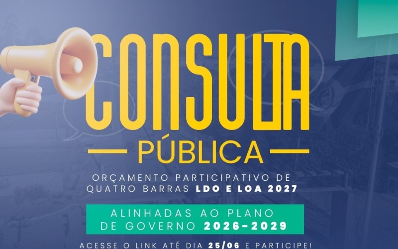 Prefeitura abre Consulta Pública para o Orçamento Participativo; contribua com suas sugestões 