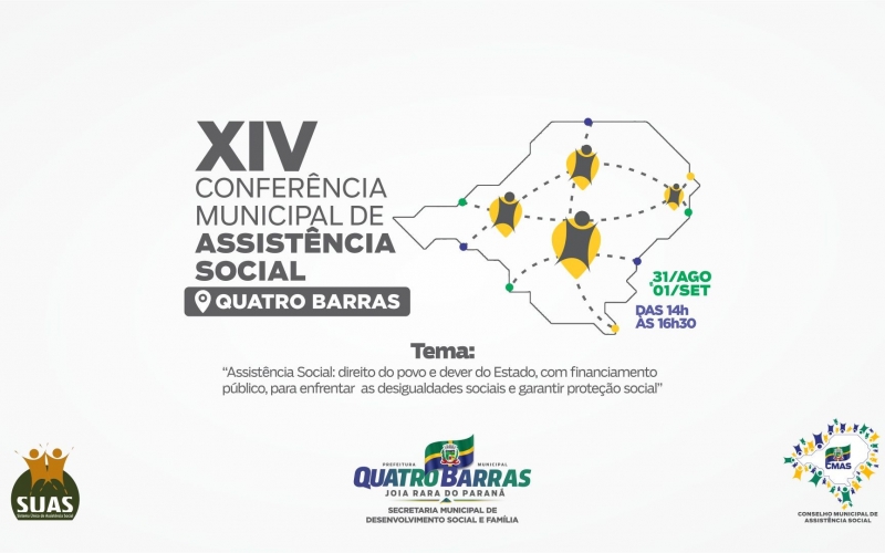 Estão abertas as Inscrições para a XIV Conferência municipal de Assistência Social 