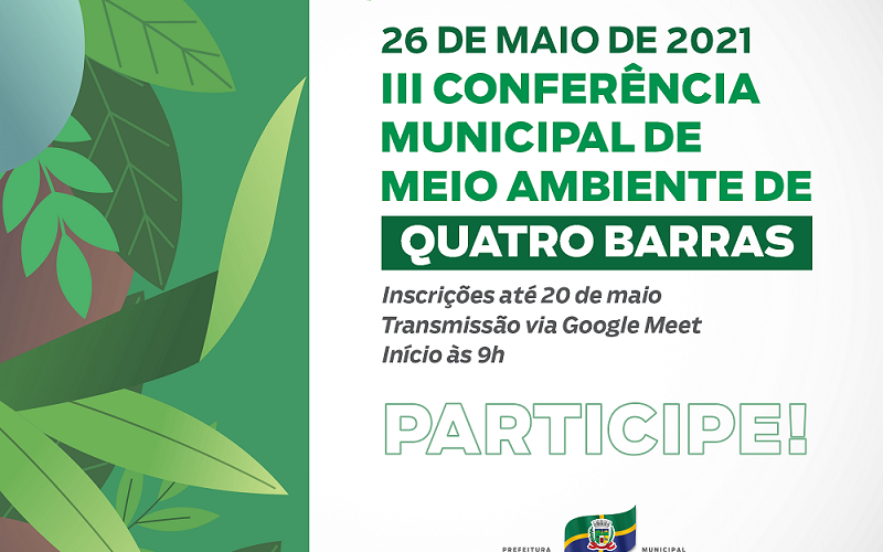 Abertas as inscrições para o Conselho Municipal de Meio Ambiente de Quatro Barras 