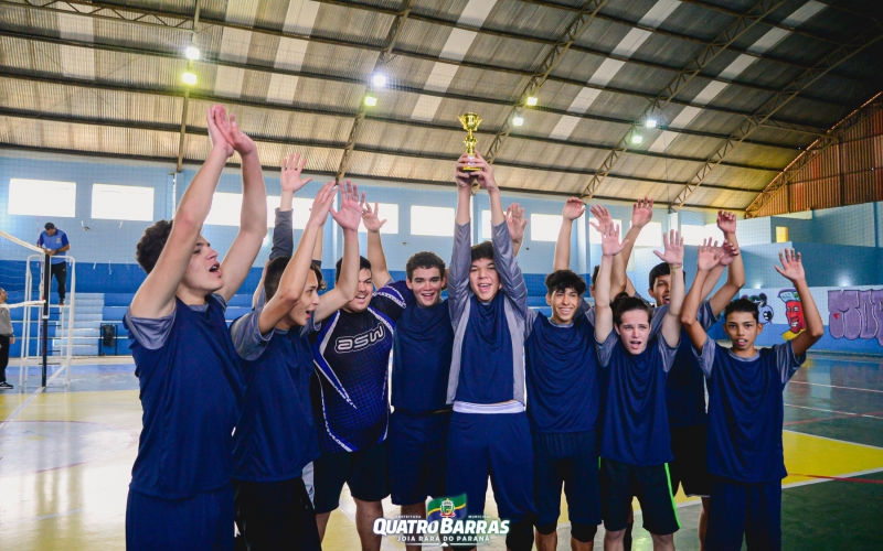 Alto rendimento das equipes é destaque nos Jogos Escolares de Quatro Barras