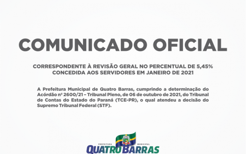 COMUNICADO OFICIAL