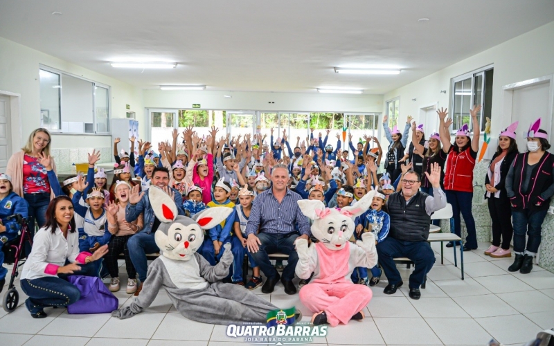 Páscoa mais doce nas escolas e CMEIS de Quatro Barras