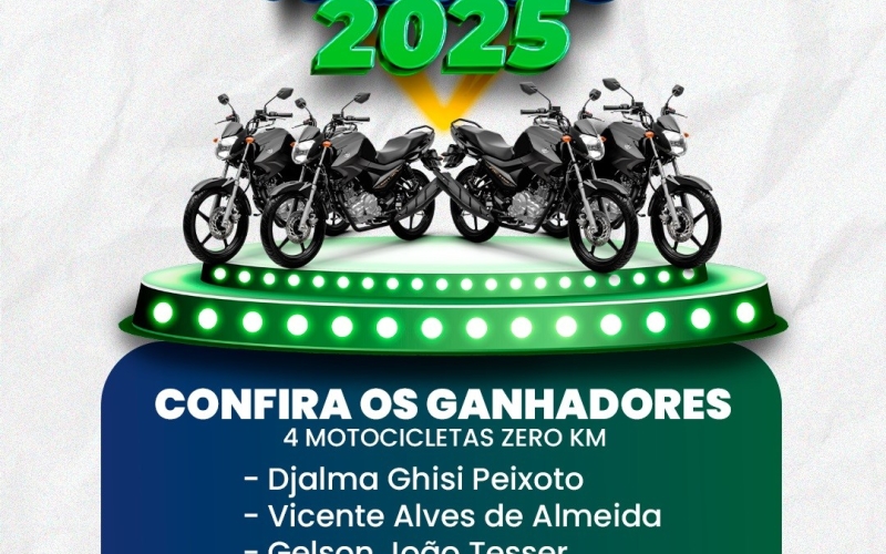Confira a lista dos vencedores da Campanha IPTU Premiado 2025; neste ano tem mais