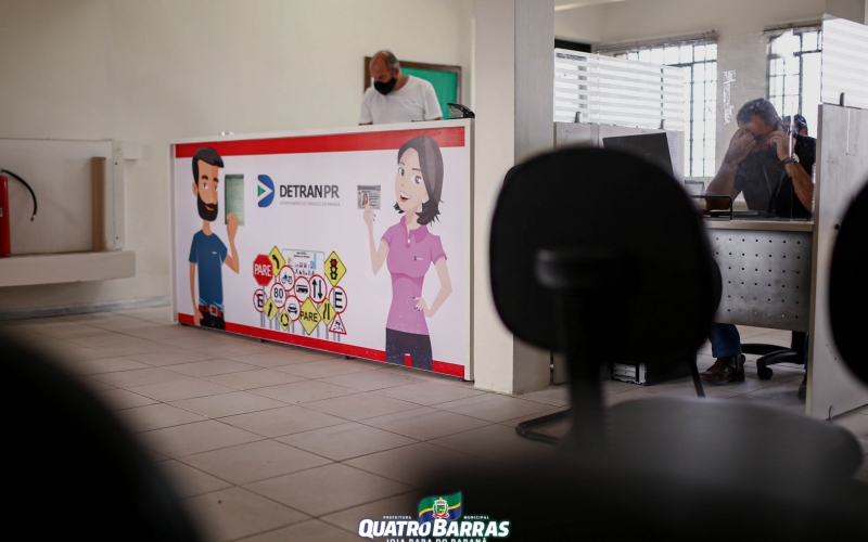 Posto Detran de Quatro Barras amplia estrutura e equipe, e otimiza atendimento