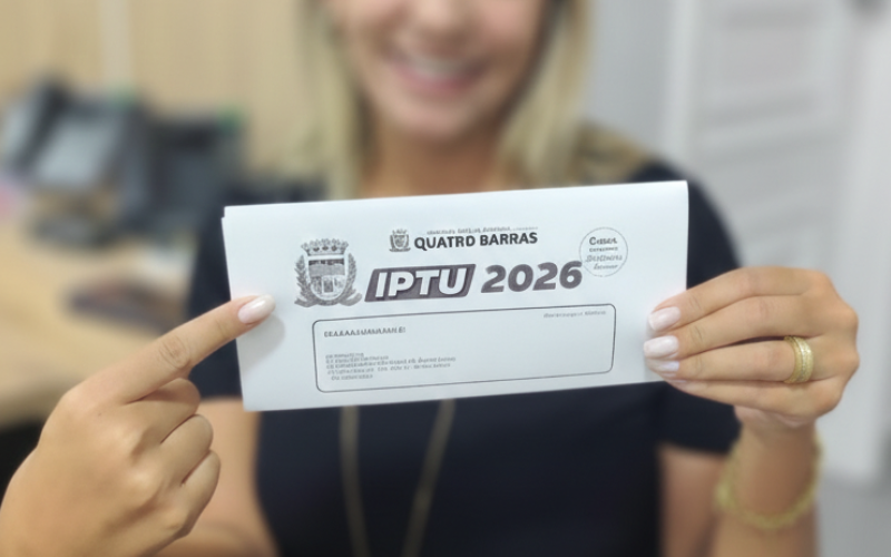 Com opções de desconto de 20%, 15% e 10%, carnês do IPTU 2026 serão entregues a partir desta semana