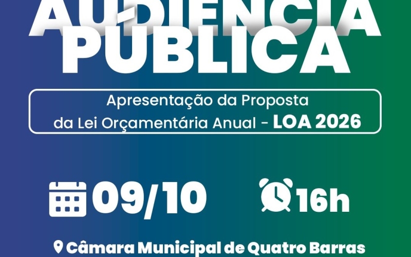Prefeitura apresenta nesta quinta-feira (09) a proposta da Lei Orçamentária Anual de 2026
