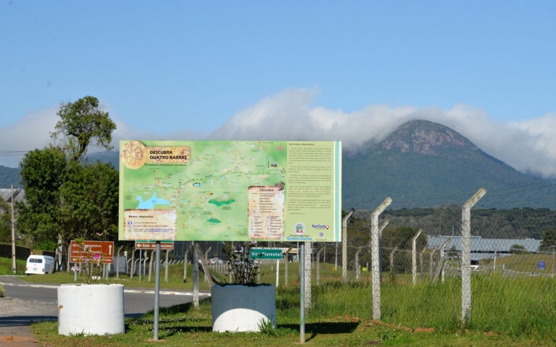 Quatro Barras investe na sinalização turística com novos tótens, mapas e indicações viárias