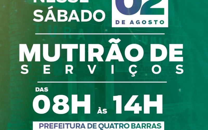 Prefeitura realiza mais uma edição do Mutirão de Serviços neste sábado (2) 