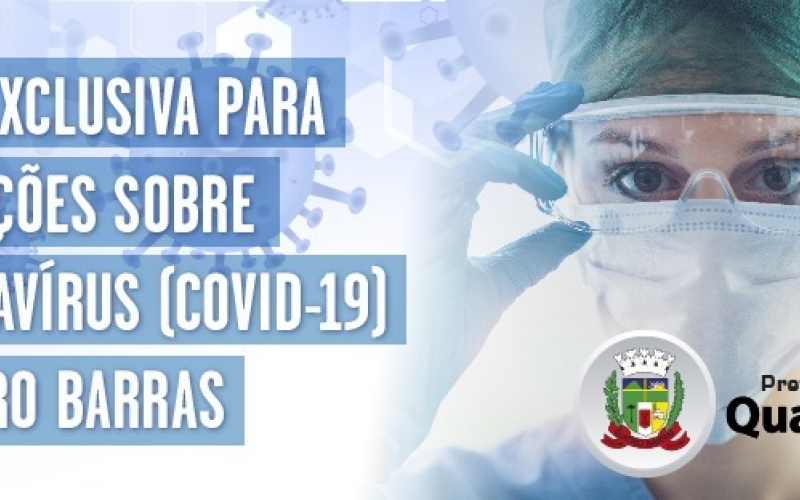 Página exclusiva sobre informações sobre o Covid 19