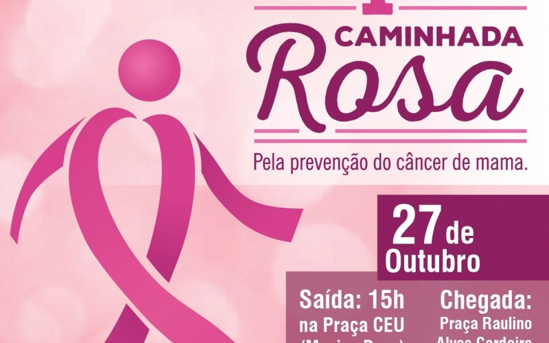 Sábado é dia de caminhada do Outubro Rosa em Quatro Barras
