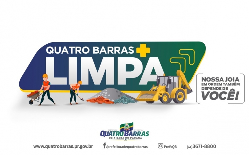 Quatro Barras mais limpa: Prefeitura lança mutirões de coleta e limpeza nos bairros